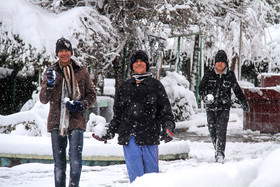 بارش برف در کرمان